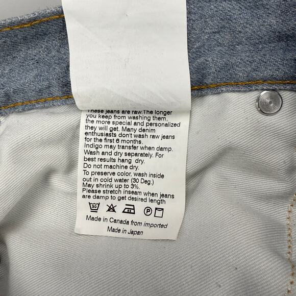 NAKED & FAMOUS Easy Guy Lightweight Recycled Selvedge Stone Blue Men's Size 28 - Picture 8 of 11